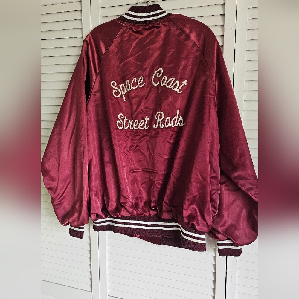 Burgundy Satin Men's Jacket